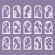 Набор стикеров для скрапбукинга Mr. Рaper Рамки Фиолетовые 30 шт (MG034-0069)