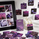 Набор стикеров картинок Фиолетовый 46 штук 4х4 см