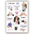 Сет наклейок Olla Artworld Love story 10х15 см