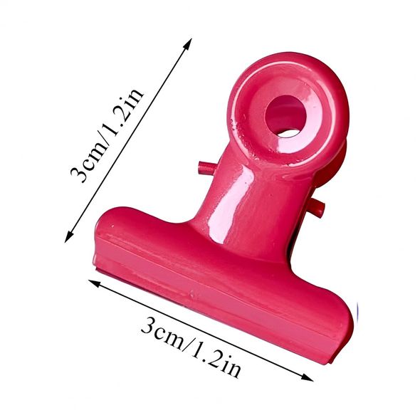 Железный биндер Розовый 3х3х2 см (TWGS-264-7)