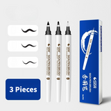 Набір лінерів для малювання Brush pen 3 шт
