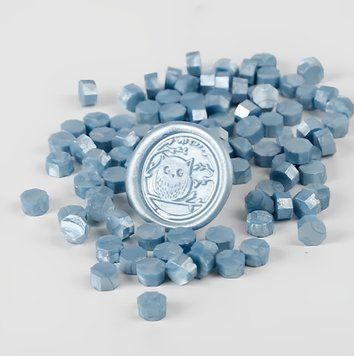 Сургуч в таблетках Сіро-блакитний 100 шт (WAX-100-34)