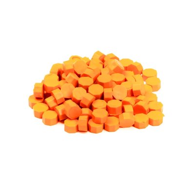 Набор сургуча в таблетках Неоново оранжевый 100 шт (WAX-100-35)
