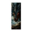 Двухсторонняя закладка LeoWhiteCat Черный дракон 5х15 см