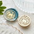 Сургучна печатка кругла Олень 2,5 см (WAX-ST-90)