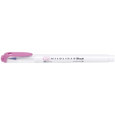 Mildliner Brush Pen двосторонній Zebra Пурпурний (WFT8-MMZ)