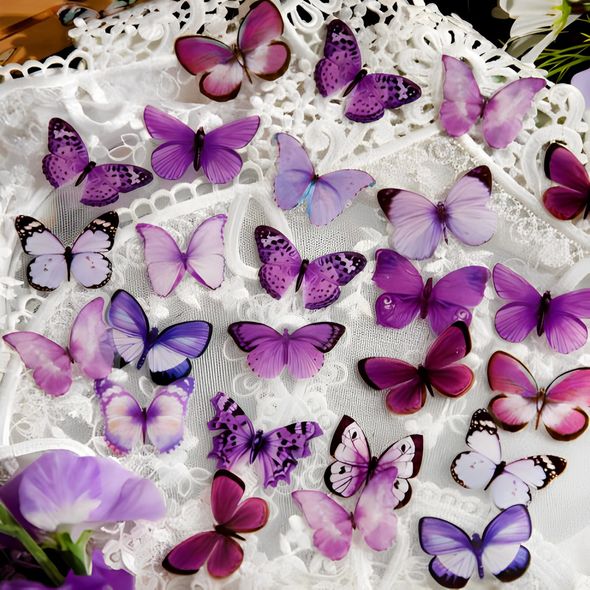 Набір стікерів Mr. Рaper Метелики фіолетові 45 шт (MG064-0437)
