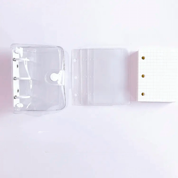 Міні блокнот на кільцях для скрапбукінгу Білий 8,5х10,5 см (BZ2205A-W)