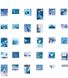 60 шт стікерів в форматі картинок YUXIAN 7*5 см Blue (YXTZB158)