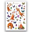 Сет стикеров для дневника BUJODI Кошки и бабочки 17х12 см