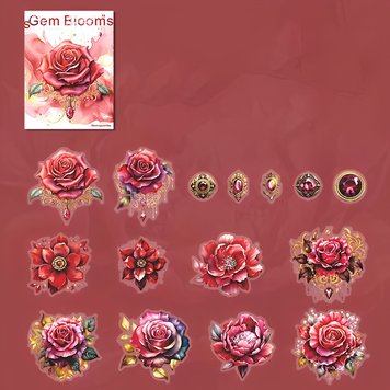 Набір стікерів Have a good day Rose Gemstone 30 шт (MHD-BSZF003)