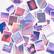 30 шт стікерів у форматі картинок для скрапбукінгу Рожеве небо 6х8 см (MMK06D235)
