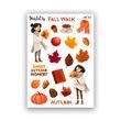 Книжные стикеры MriyTaDiy ART 165 Осенняя прогулка 10х15 см