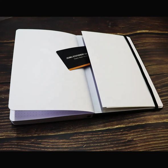 Блокнот в крапку А5 для Bullet Journal Фіолетовий з сріблястим зрізом 80 аркушів 160 г/м&sup2; (NB515-1)
