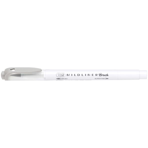 Mildliner Brush Pen двосторонній Zebra Сірий (WFT8-MGR)