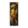 Двухсторонняя закладка LeoWhiteCat Золотой дракон 5х15 см
