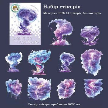 Набір стікерів Have a good day Торнадо 10 шт (MHD-FJLM001)