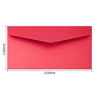 Конверт Красный 11Х22 см (TWWT-131-14)