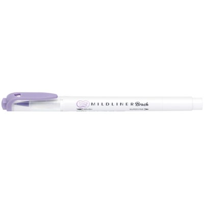 Mildliner Brush Pen двухсторонний Zebra Фиолетовый (WFT8-MVI)
