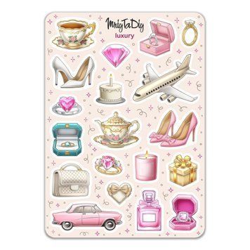 Сет наклеек MriyTaDiy Luxury 10х15 см