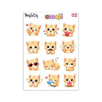 Стікерпак MriyTaDiy Емоції Котики 10х15 см
