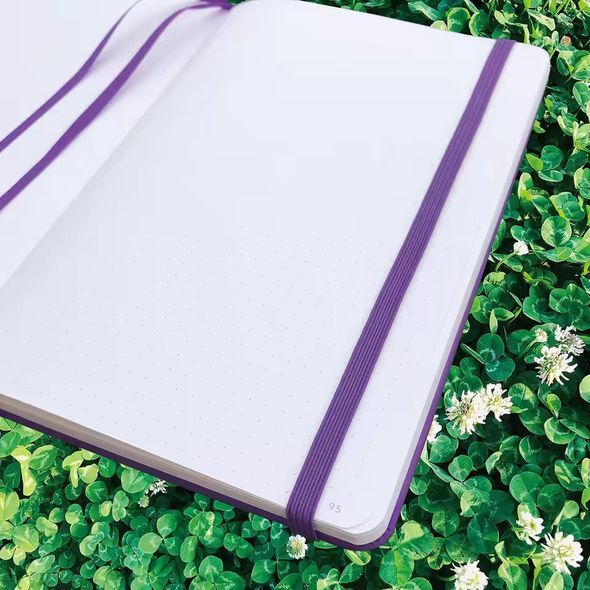 Блокнот в крапку А5 для Bullet Journal Фіолетовий 80 аркушів 160 г/м&sup2; (BUKE-0063)