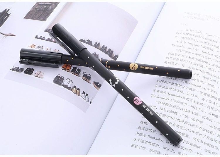 Гелеві ручки 0.5 мм Vience набір 12 штук Сузір'я Black (C3282)