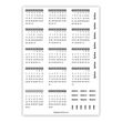 Cет стікерів в блокнот Alpaca Вічний календар 15х21 см