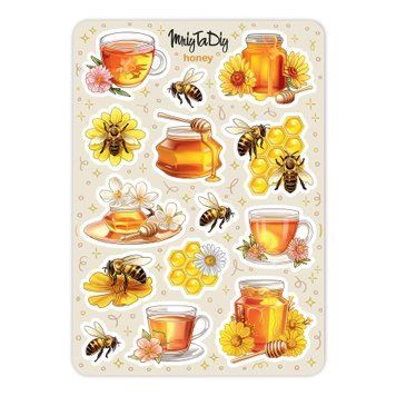 Сет наклеек MriyTaDiy Honey 10х15 см
