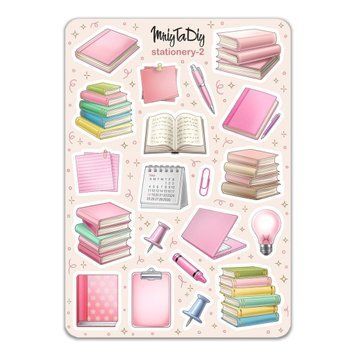 Сет наклеек MriyTaDiy Stationery 10х15 см