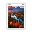Стікер MriyTaDiy Осіння річка Poster № 88  10х15 см