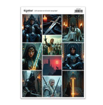 Сет стикерів BuJoBox Fantasy worlds №4 15х21 см