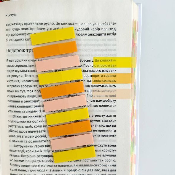 Набір прозорих стікерів для книг Лимонні 200 шт (TWWT-087-25)