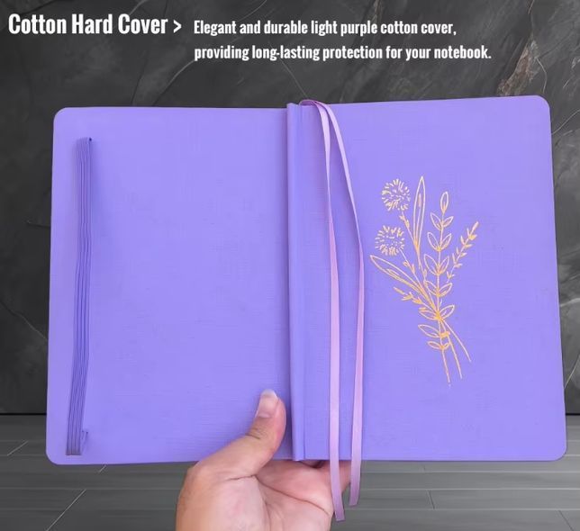 Блокнот в крапку А5 для Bullet Journal Ліловий 80 аркушів 160 г/м&sup2; (BUKE-0065)