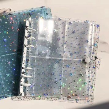 Зоряний органайзер для стікерів на кільцях 4 секції 25 аркушів 17,5х19 см
