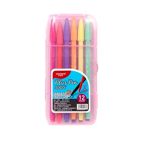 Кольорові ручки для малювання MONAMI набір 12 штук (04008Z13)