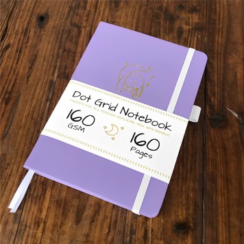 Блокнот в крапку А5 для Bullet Journal Фіолетовий 80 аркушів 160 г/м² (BUKE-031)