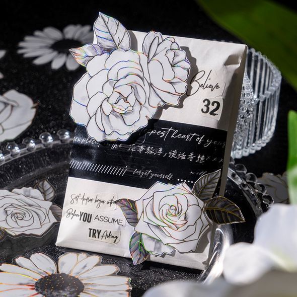Набір стікерів Have a good day White flower 20 шт (MHD-HYFH001)