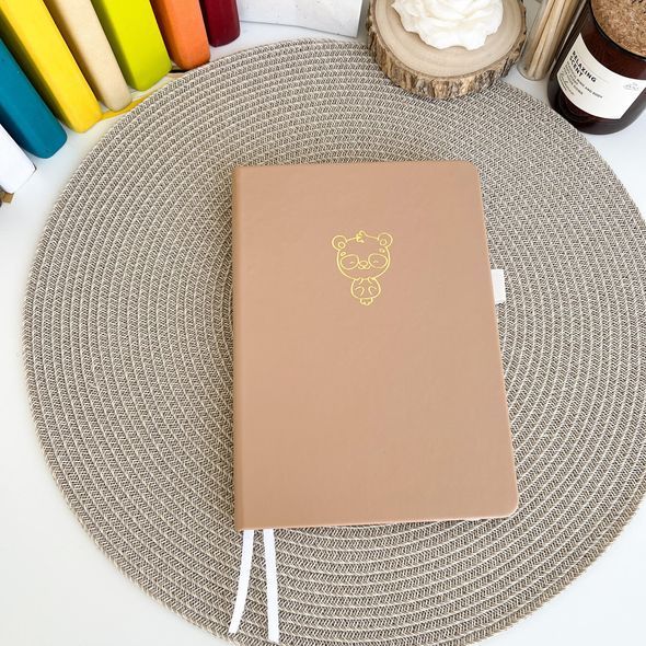 Блокнот в крапку А5 для Bullet Journal Бежевий 80 аркушів 160 г/м&sup2; (BUKE-033)