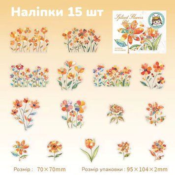 Набір стікерів Have a good day Поморанчевий 15 шт