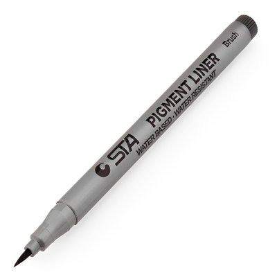 Линер брашпен STA Brush pen