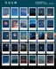 30 шт стікерів у форматі картинок для скрапбукінгу Нічне небо 6х8 см (MMK06D236)