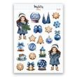 Сет наклейок MriyTaDiy Doll 12 Снежная сказка 10х15 см