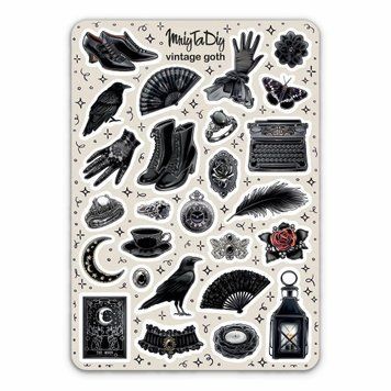 Сет наклеек MriyTaDiy Vintage Goth 10х15 см