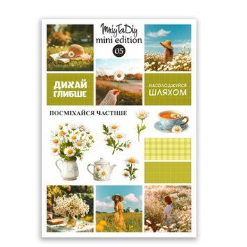 Сет стикеров MriyTaDiy Mini Edition Дыши глубже №5 10х15 см
