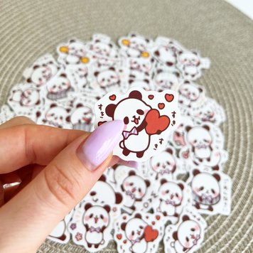 Набір стікерів Candy Poetry Cute Panda 45 шт (TS04F007)