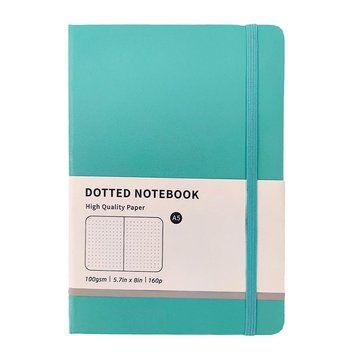 Блокнот в точку A5 для Bullet Journal Бирюзовый 160 страниц 100 г/м&sup2;