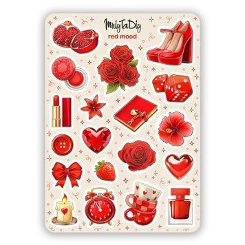 Сет наклеек MriyTaDiy Red Mood 10х15 см