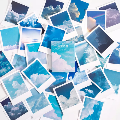 30 шт стикеров в формате картинок для скрапбукинга Небо 6х8 см (MMK06D238)