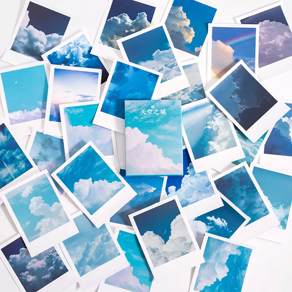 30 шт стикеров в формате картинок для скрапбукинга Небо 6х8 см (MMK06D238)
